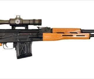 Century Arms Romanian PSL54 Black / Wood 7.62 X 54 24.4-inch 10Rds with 4x24mm Scope
