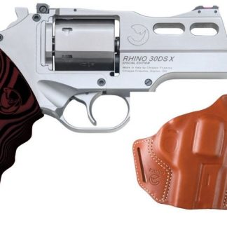 Chiappa Firearms Rhino 30DS Stainless .357 Mag 3" Barrel 6-Rounds with Leather Holster