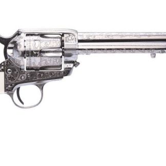Cimarron Firearms Frontier Nickel .45 LC 7.5" Barrel 6-Rounds Teddy Roosevelt Engraving