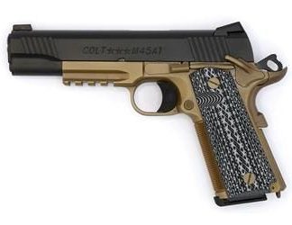 COLT FIREARMS CQB GOVERNMENT 1911 BLACK / FLAT DARK EARTH .45 ACP 5-INCH 8RDS