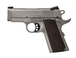 COLT FIREARMS DEFENDER MATTE STAINLESS CERAKOTE .45 ACP 3-INCH 8RDS