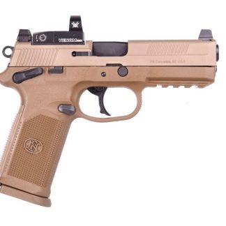 FN FNX-45 TACTICAL FLAT DARK EARTH .45 ACP 4.5" BARREL 10-ROUNDS VORTEX VIPER OPTIC