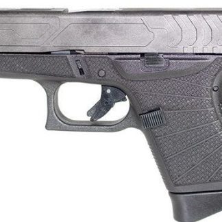 GLOCK 43 TUNGSTEN / BLACK 9MM 3.39-INCH 6RDS WITH CUSTOM STIPPLING AND RELIEF CUTS