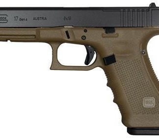 GLOCK G17 GEN 4 OD GREEN 9MM 4.5 INCH 17 ROUNDS MOS