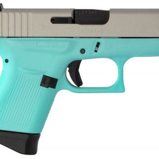 GLOCK 43 SUBCOMPACT ROBIN'S EGG BLUE 9MM 3.39-INCH BARREL 6-ROUNDS FIXED SIGHTS