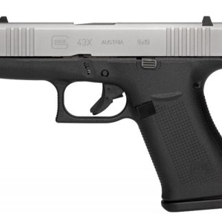 GLOCK G43X SUBCOMPACT SILVER 9MM 3.41" BARREL 10-ROUNDS