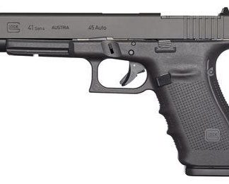 GLOCK 41 GEN 4 MOS .45 AUTO 5.3 INCH BARREL BLACK FINISH ADJUSTABLE SIGHTS 13 ROUND MADE IN USA