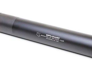 Griffin Armament Revolution 45 Suppressor Black 45ACP 8.2 inch T6 Aluminium and 17-4 Stainless Steel