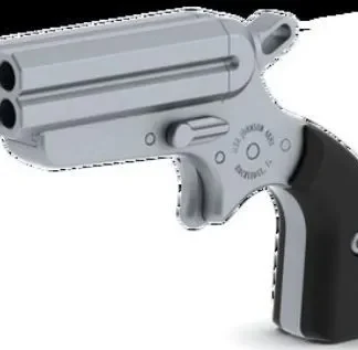 Iver Johnson Pocket Ace Stainless .22 LR 2" Barrel 4-Rounds Rosewood Grips