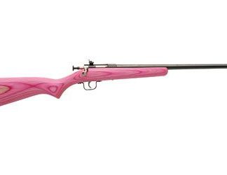 KEYSTONE CRICKETT 22 BLACK/PINK SINGLE SHOT 22 LR 16.1 INCH 1RD
