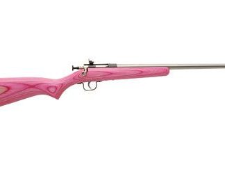 KEYSTONE CRICKETT G2 PINK WOOD STOCK WITH SATINLESS FINISH .22LR 16 INCH 1 RD
