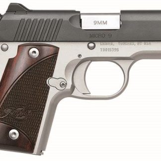 KIMBER MICRO 9 TWO-TONE 9MM 3.15-INCH 6RD BLACK / STAINLESS