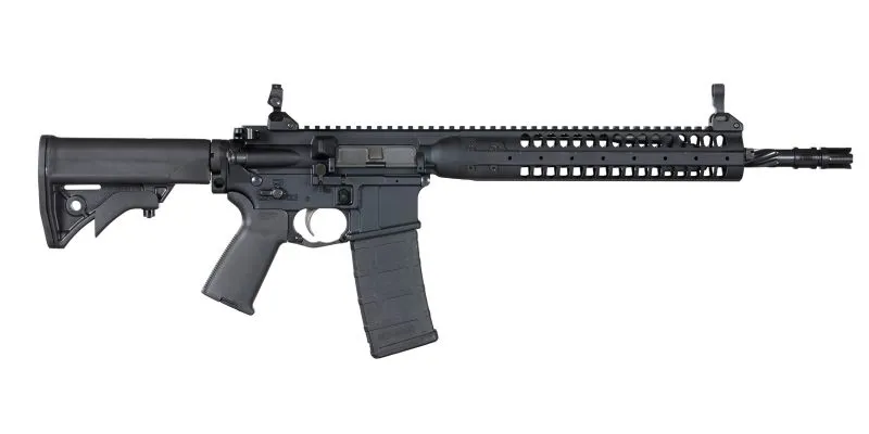 LWRC IC-SPR AR-15 Black 5.56 NATO Semi Auto Rifle, 16-Inch Spiral Fluted Barrel 30 Rd