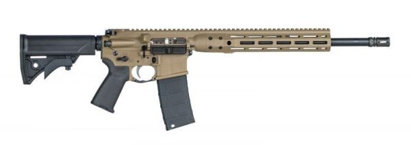 LWRC Individual Carbine DI Flat Dark Earth .300 AAC Blackout 16.1" Barrel 30-Rounds