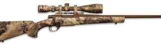 Legacy Hogue Kryptek AB Cerakote Package .308 Winchester 22-inch 4rd Austrian Brown With Gameking 4-16x44mm Riflescope