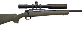 HOWA/HOGUE TARGETMASTER COMBO PACKAGE .22-250REM. 20-INCH 5RD BLUE/GREEN STOCK