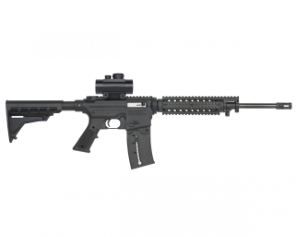 Mossberg 715T Flat-Top Black .22LR 16.25-inch 25Rds w/ 30MM Red Dot Sight