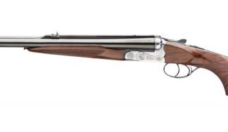 Rizzini USA Rhino Express Turkish Walnut .416 Rigby 23" Barrel with Flip Up Leaf and Orange Front Bead Open Sights
