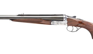 Rizzini USA Rhino Express Turkish Walnut .500 Nitro 26" Barrel 2-Rounds Open Sights-Flip Up Leafs and Orange Front Bead