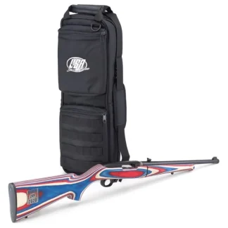 Ruger 10/22 Takedown Red / White / Blue .22 LR 16.4" Barrel 10-Rounds with USA Shooting Bag