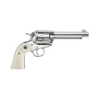 Ruger Bisley Vaquero Stainless .357 Mag 5.5-inch 6Rd Fixed Sights Ivory Grips