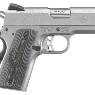 RUGER SR1911 OFFICER STAINLESS .45 ACP 3.6-INCH 7RDS