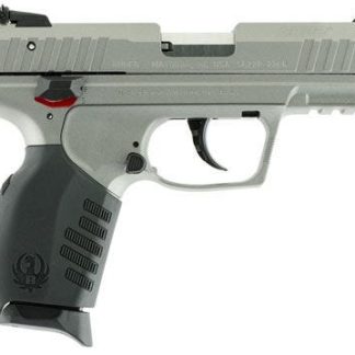 RUGER SR22 SAVAGE SILVER CERAKOTE .22 LR 3.5-INCH 10RDS