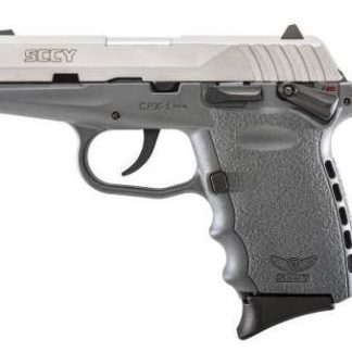 SCCY CPX-1 STAINLESS/SNIPER GRAY 9MM 3.1-INCH 10RD AMBIDEXTROUS SAFETY