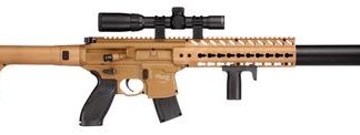 SIG Sauer FDE MCX .177 Air Rifle CO2 Powered 17.7 Inch 30Rd with 1-4x24 Scope