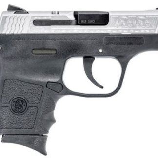 SMITH AND WESSON M&P BODYGUARD 380 STAINLESS / BLACK .380 ACP 2.75-INCH 6RD ENGRAVED SLIDE