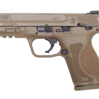 SMITH AND WESSON M&P9 M2.0 COMPACT 9MM 4" BARREL 15 RDS STEEL WHITE DOT SIGHTS AMBI SAFETY FLAT DARK EARTH