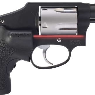 Smith and Wesson Performance Center 442 Black/Stainless .38 SPL 1.875-inch 5Rds with Crimson Trace Laser Grips