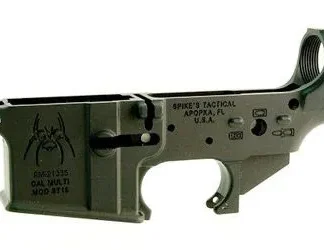 Spikes Tactical Spider AR-15 Stripped Lower Receiver Black