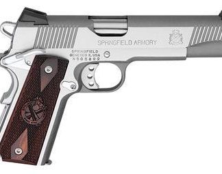 SPRINGFIELD 1911 LOADED STAINLESS STEEL .45ACP 5-INCH 7RD CA MODEL