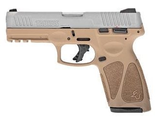 TAURUS G3 STAINLESS / TAN 9MM 4" BARREL 15-ROUNDS ADJUSTABLE REAR SIGHT