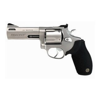 Taurus 44 Tracker Stainless .44 Mag 4-inch 5Rds Adjustable Sights Ribber Grips
