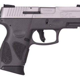 TAURUS G2C STAINLESS/GRAY 9MM 3.2-INCH 12RDS THREE DOT ADJUSTABLE REAR SIGHT