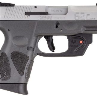 TAURUS G2C STAINLESS / BLACK 9MM 3.25" BARREL 12-ROUNDS WITH VIRIDIAN LASER