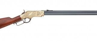 Taylors and Co 1860 Henry Lever Action Brass / Blued .44-40 24.25-inch 13Rds Laser-Engraved Hand-Chased