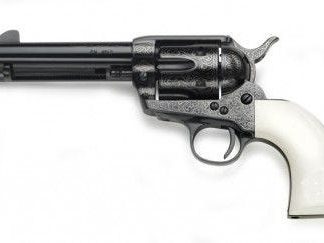 Taylors and Co 1873 Cattleman Outlaw Legacy Engraved Blued .45 LC 4.75-inch 6Rds