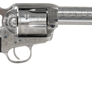 Taylors and Co 1873 Cattleman Photo Finish .357 Mag 5.5" Barrel 6-Rounds with Fixed Front Blade and Rear Frame Notch Sights