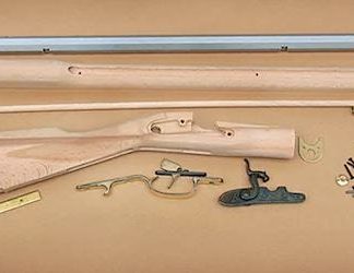 Traditions Deluxe Kentucky Muzzleloading Rifle Kit 50 Caliber Percussion 33.5" Barrel Select Hardwood Raw