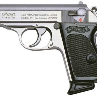 WALTHER PPK STAINLESS .380 ACP 3.3" 6 RD FIXED SIGHTS