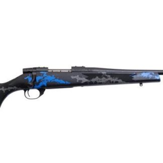 WEATHERBY VANGUARD BLUE COMPACT 243 WIN 20? BARREL 5 ROUNDS MATTE BLUE FINISH