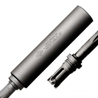 Yankee Hill Machine Titanium Q.D. Phantom 5.56 Suppressor Natural Matte 5.56mm 6.875-inch 1/2-28 TPI