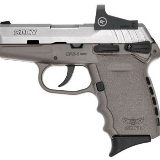 SCCY CPX-1 RD STAINLESS / GRAY 9MM 3.1" BARREL 10-ROUNDS CTS-1500 REFLEX SIGHT