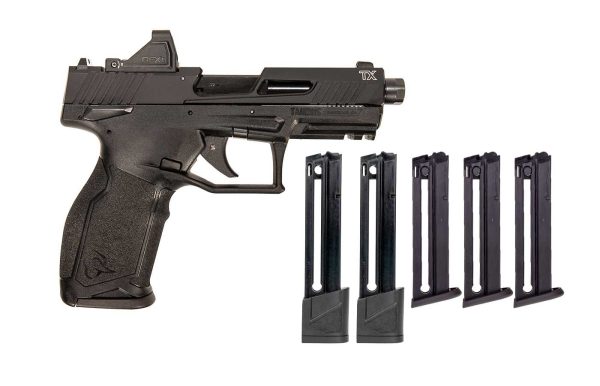 TAURUS TX22 T.O.R.O. 22LR (2x22rd + 3x16rd Mags) VIRIDIAN RFX11 GREEN DOT SEMI AUTO