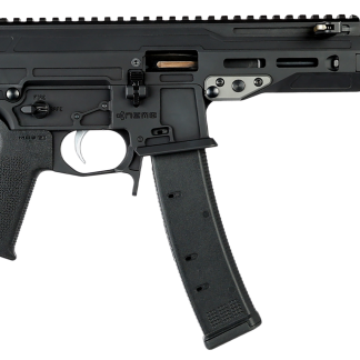 F1 Firearms 9mm Pistol with 5.8-Inch Barrel, Black Finish, Cap Compensator, Picatinny Rail, and 35-Round Magazine